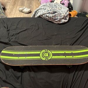 Black and Green Skateboard